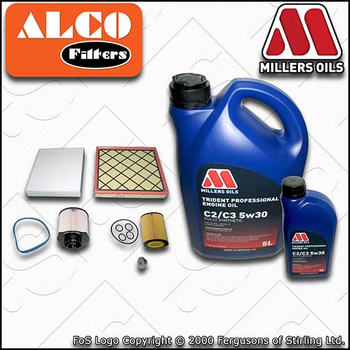 SERVICE KIT for VAUXHALL ASTRA J 1.7 CDTI OIL AIR FUEL CABIN FILTER +OIL (09-15)