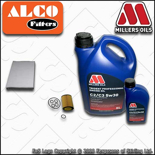 SERVICE KIT for VAUXHALL/OPEL ASTRA H 1.7 CDTI OIL CABIN FILTER +OIL (2007-2012)