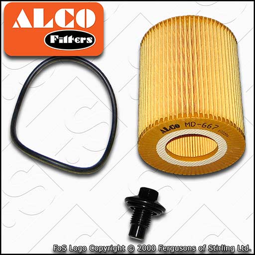 SERVICE KIT for LAND ROVER DISCOVERY 3.0 TD ALCO OIL FILTER SUMP PLUG 2009-2018