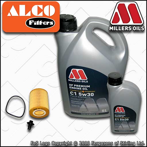 SERVICE KIT for LAND ROVER DISCOVERY 3.0 D +DPF OIL FILTER +C1 OIL (2016-2022)