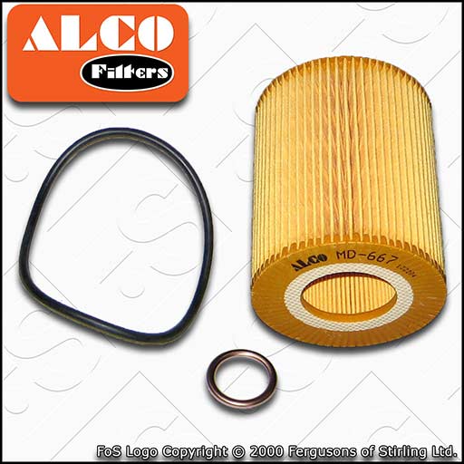 SERVICE KIT for PEUGEOT 407 3.0 HDI ALCO OIL FILTER SUMP PLUG SEAL (2009-2011)