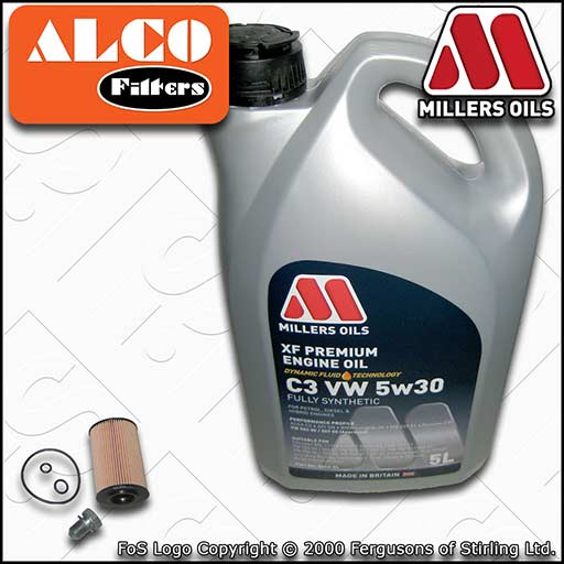 SERVICE KIT for SEAT ALTEA 5P 1.6 TDI OIL FILTER +XF C3 APPROVED OIL (2009-2015)