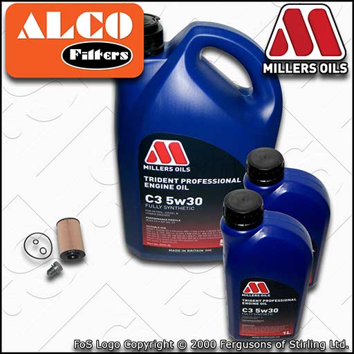SERVICE KIT for VW CRAFTER 2E 2F 2.0 TDI OIL FILTER +C3 OIL (2011-2016)