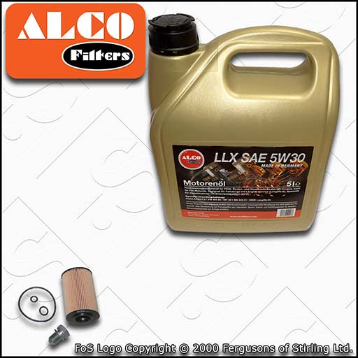 SERVICE KIT for VW GOLF MK6 1.6 TDI ALCO OIL FILTER SUMP PLUG +OIL (2009-2012)