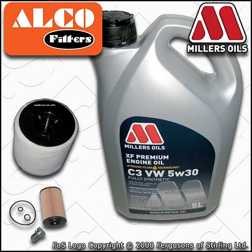 SERVICE KIT for SEAT TOLEDO (NH) 1.6 TDI OIL AIR FILTERS +XF C3 OIL (2012-2015)