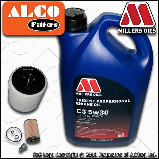 SERVICE KIT for SEAT TOLEDO (NH) 1.6 TDI OIL AIR FILTERS +C3 OIL (2012-2015)