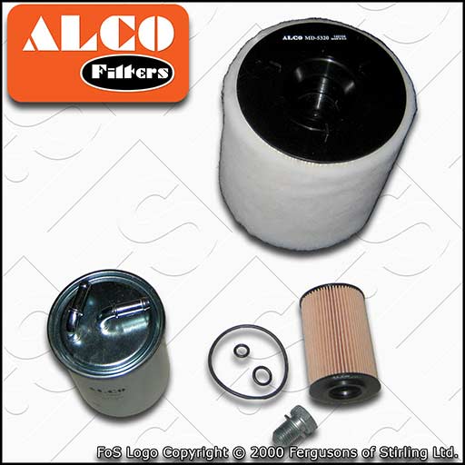 SERVICE KIT for SEAT TOLEDO (NH) 1.6 TDI ALCO OIL AIR FUEL FILTERS (2012-2015)