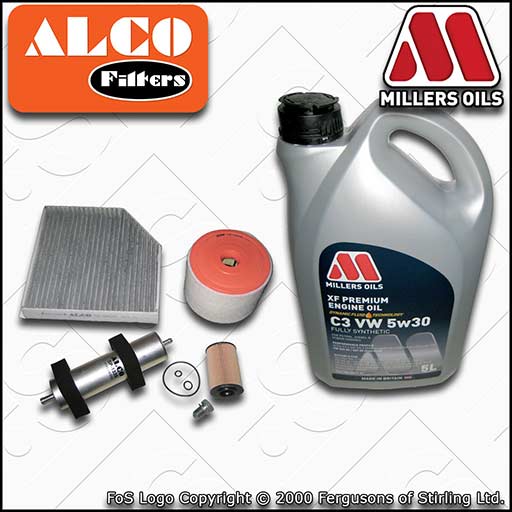 SERVICE KIT for AUDI A6 (C7) 2.0 TDI CGL* CMGB OIL AIR FUEL CABIN FILTERS +OIL