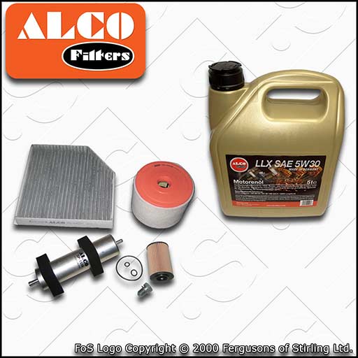 SERVICE KIT for AUDI A6 (C7) 2.0 TDI CGL* CMGB OIL AIR FUEL CABIN FILTERS +OIL