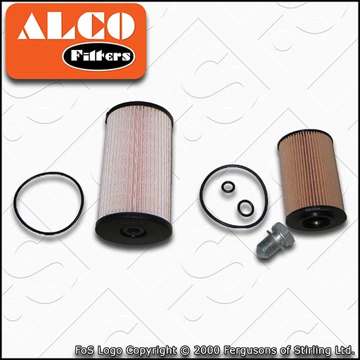SERVICE KIT AUDI A3 (8P) 1.6 TDI CAYB CAYC ALCO OIL FUEL FILTERS (2009-2012)
