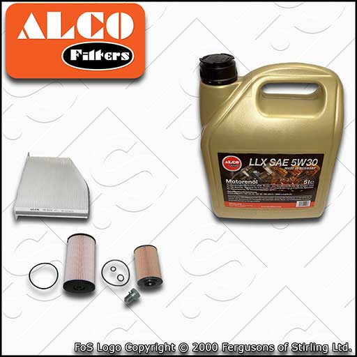 SERVICE KIT for SEAT ALTEA 5P 1.6 TDI OIL FUEL CABIN FILTERS with OIL 2009-2015