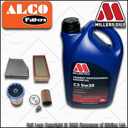 SERVICE KIT for SEAT ALHAMBRA 7N 2.0 TDI CF* OIL AIR FUEL CABIN FILTER+OIL 10-15