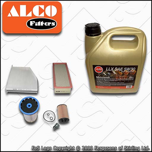 SERVICE KIT VW TIGUAN (5N) 2.0 TDI ENG CF/CL OIL AIR FUEL CABIN FILTER+OIL 11-16