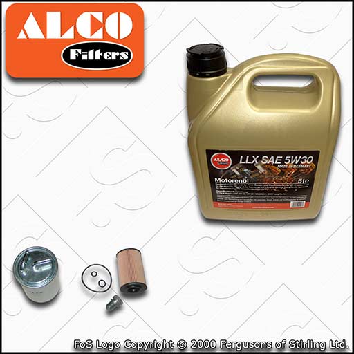 SERVICE KIT for AUDI A1 (8X) 1.6 TDI OIL FUEL FILTERS +C3 OIL (2010-2011)