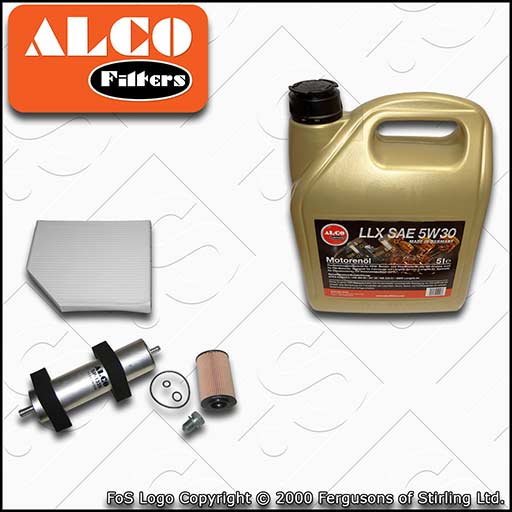 SERVICE KIT AUDI Q5 2.0 TDI CG* CJ* CM* OIL FUEL CABIN FILTERS +OIL (2010-2016)