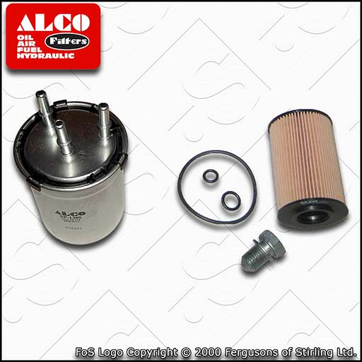 SERVICE KIT for AUDI A1 (8X) 1.6 TDI ALCO OIL FUEL FILTERS (2011-2012)