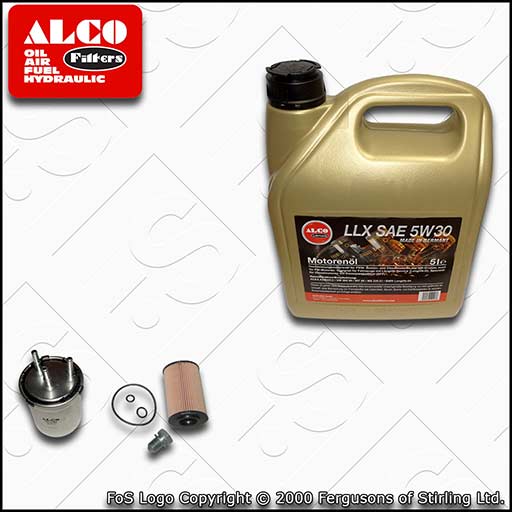 SERVICE KIT for AUDI A1 (8X) 1.6 TDI OIL FUEL FILTERS +C3 OIL (2011-2012)