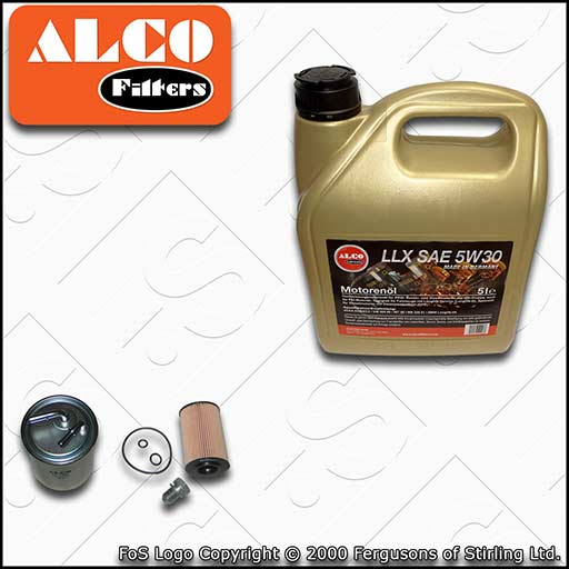 SERVICE KIT for AUDI A1 (8X) 1.6 TDI OIL FUEL FILTERS +C3 OIL (2012-2015)