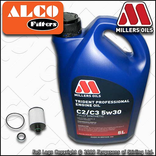 SERVICE KIT for VAUXHALL INSIGNIA A 2.0 CDTI OIL FILTER +C2/C3 OIL (2008-2017)