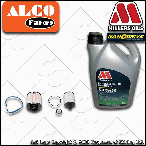 SERVICE KIT for VAUXHALL ASTRA J 2.0 CDTI OIL FUEL FILTERS +EE OIL (2009-2015)