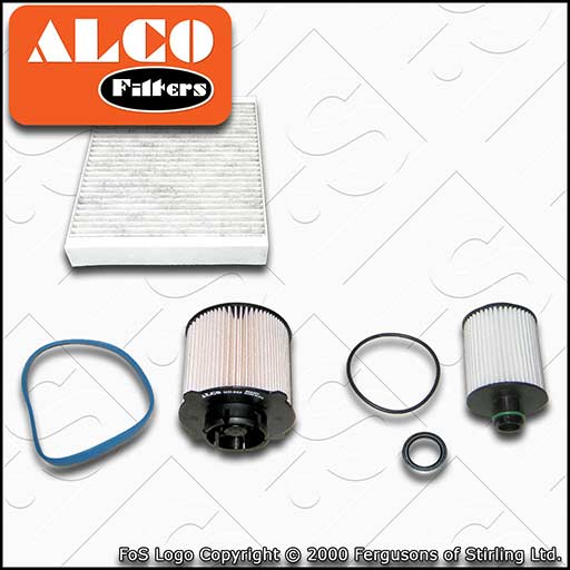 SERVICE KIT for VAUXHALL ASTRA J 2.0 CDTI ALCO OIL FUEL CABIN FILTER (2009-2015)
