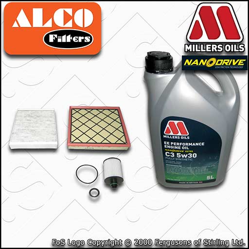 SERVICE KIT for VAUXHALL ASTRA J 2.0 CDTI OIL AIR CABIN FILTERS +OIL (2009-2015)