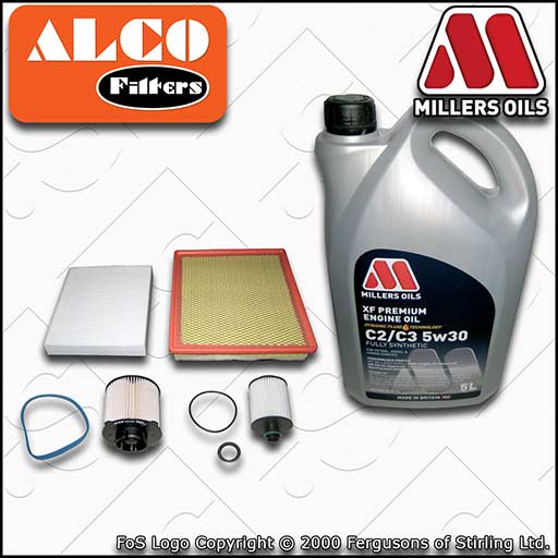 SERVICE KIT for VAUXHALL INSIGNIA A 2.0 CDTI OIL AIR FUEL CABIN FILTERS +XF OIL