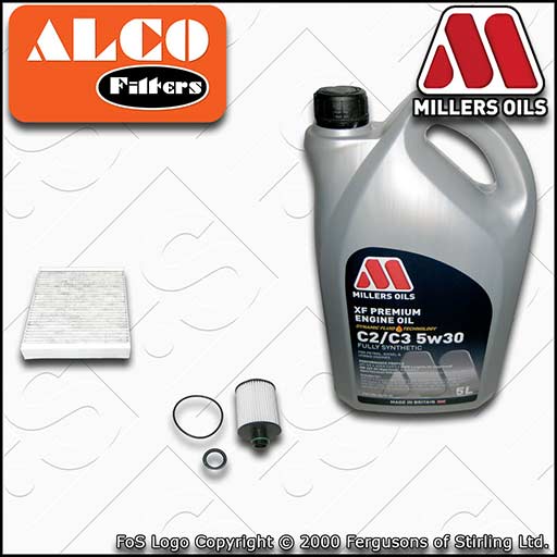 SERVICE KIT for VAUXHALL ASTRA J 2.0 CDTI OIL CABIN FILTERS +OIL (2009-2015)