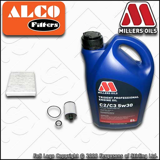 SERVICE KIT for VAUXHALL ASTRA J 2.0 CDTI OIL CABIN FILTERS +OIL (2009-2015)