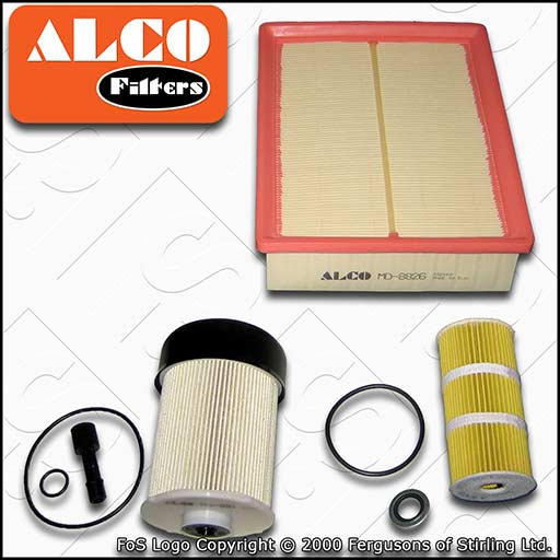 SERVICE KIT for RENAULT TRAFIC III 1.6 DCI ALCO OIL AIR FUEL FILTERS (2014-2020)