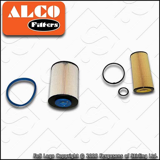 SERVICE KIT for VOLVO V40 2.0 D3 D4 ALCO OIL FUEL FILTERS (2012-2015)