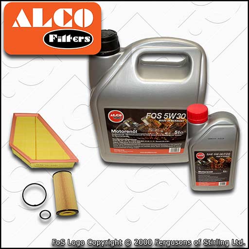 SERVICE KIT for VOLVO V40 2.0 D3 D4 ALCO OIL AIR FILTERS with OIL (2012-2015)