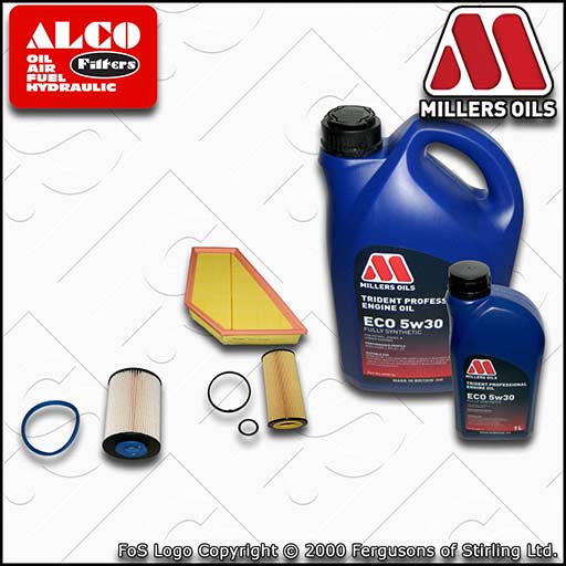 SERVICE KIT for VOLVO V40 2.0 D3 D4 OIL AIR FUEL FILTERS +OIL (2012-2015)