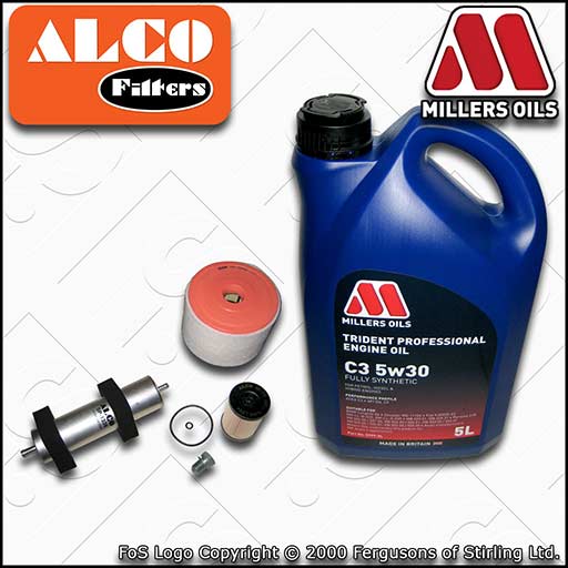 SERVICE KIT for AUDI A6 (C7) 2.0 TDI CNHA OIL AIR FUEL FILTERS +OIL (2013-2014)