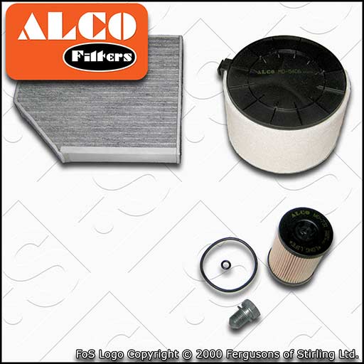 SERVICE KIT for AUDI A5 8T 2.0 TDI ALCO OIL AIR CABIN FILTERS (2013-2017)