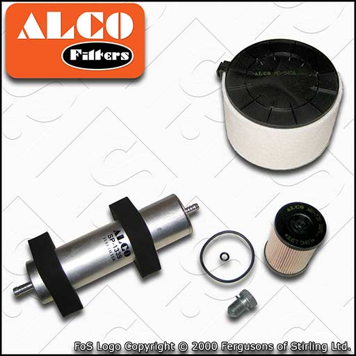 SERVICE KIT for AUDI A5 8T 2.0 TDI ALCO OIL AIR FUEL FILTERS (2013-2017)
