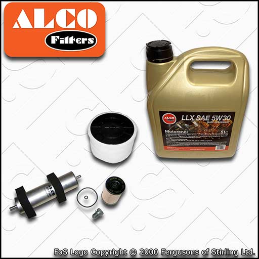 SERVICE KIT AUDI Q5 2.0 TDI CN* CS* OIL AIR FUEL FILTERS +C3 OIL (2014-2017)