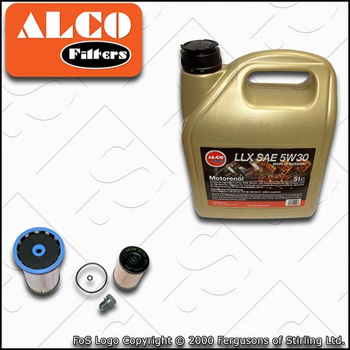 SERVICE KIT for SEAT ALHAMBRA 7N 2.0 TDI CU DF DL OIL FUEL FILTER +OIL 2015-2020