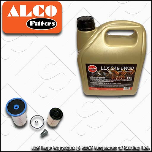 SERVICE KIT for SEAT LEON (5F) 1.6 2.0 TDI ALCO OIL FUEL FILTERS +OIL 2012-2019