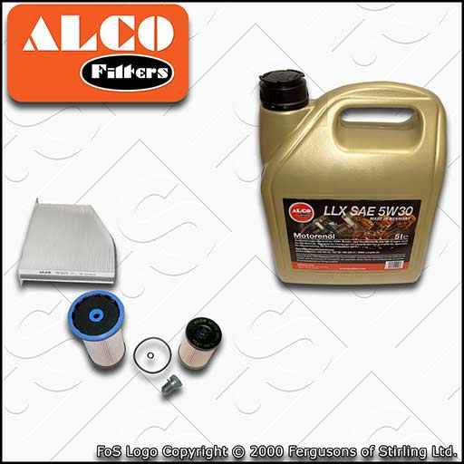 SERVICE KIT for VW CADDY 2K SA 2.0 TDI CU DF OIL FUEL CABIN FILTERS +OIL (15-20)