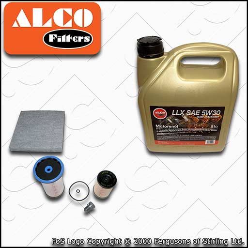 SERVICE KIT for VW TIGUAN AD1 1.6 2.0 TDI OIL FUEL CABIN FILTER +OIL (2016-2021)