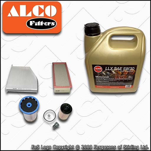 SERVICE KIT VW TIGUAN (5N) 2.0 TDI CU** OIL AIR FUEL CABIN FILTER +OIL 2015-2016