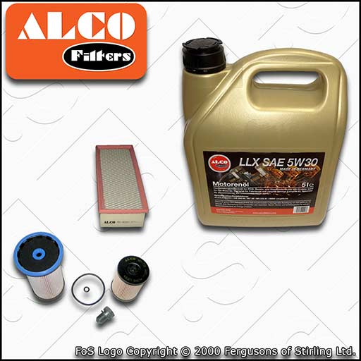 SERVICE KIT for VW CADDY 2K SA 2.0 TDI CU DF OIL AIR FUEL FILTERS +OIL 2015-2020