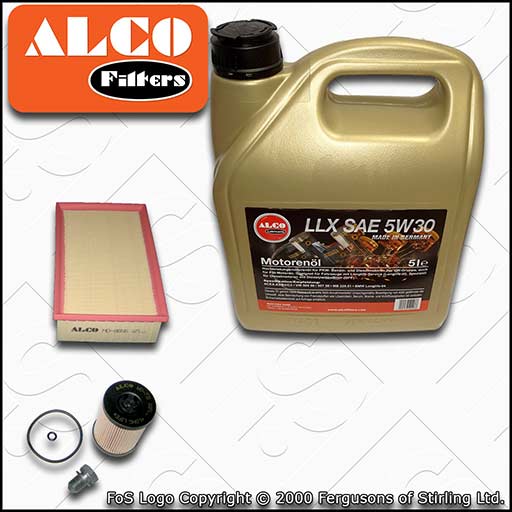 SERVICE KIT for VW TIGUAN AD1 1.6 2.0 TDI ALCO OIL AIR FILTERS +OIL (2016-2021)