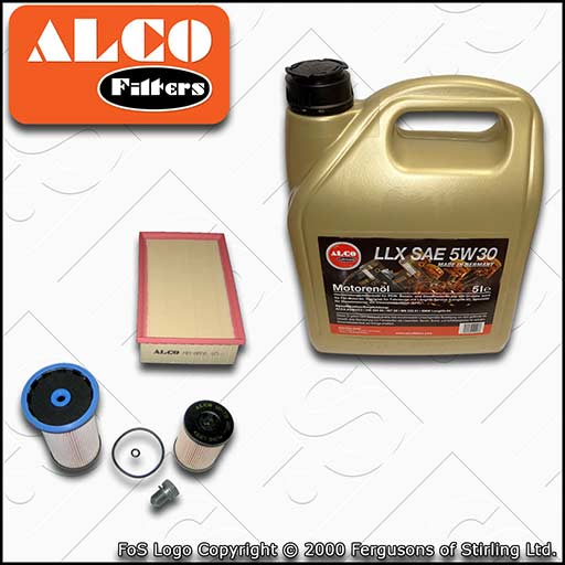 SERVICE KIT for VW TIGUAN AD1 1.6 2.0 TDI OIL AIR FUEL FILTERS +OIL (2016-2021)