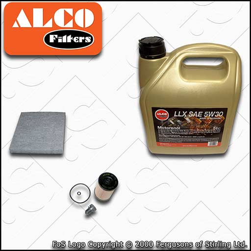 SERVICE KIT for AUDI Q2 (GA) 1.6 2.0 TDI OIL CABIN FILTERS +C3 OIL (2016-2019)