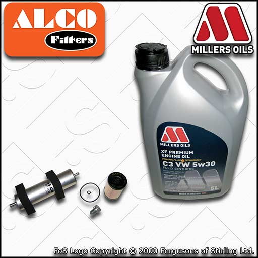 SERVICE KIT for AUDI A6 (C7) 2.0 TDI CNHA OIL FUEL FILTERS +XF OIL (2013-2014)