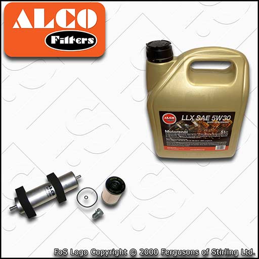 SERVICE KIT for AUDI A6 (C7) 2.0 TDI CNHA OIL FUEL FILTERS +C3 OIL (2013-2014)