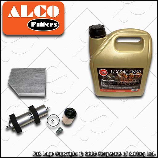 SERVICE KIT AUDI Q5 2.0 TDI CN* CS* OIL FUEL CABIN FILTERS +C3 OIL (2014-2017)