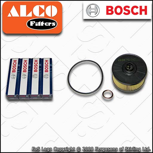 SERVICE KIT for DACIA DUSTER 1.3 TCE OIL FILTER SPARK PLUGS (2019-2024)